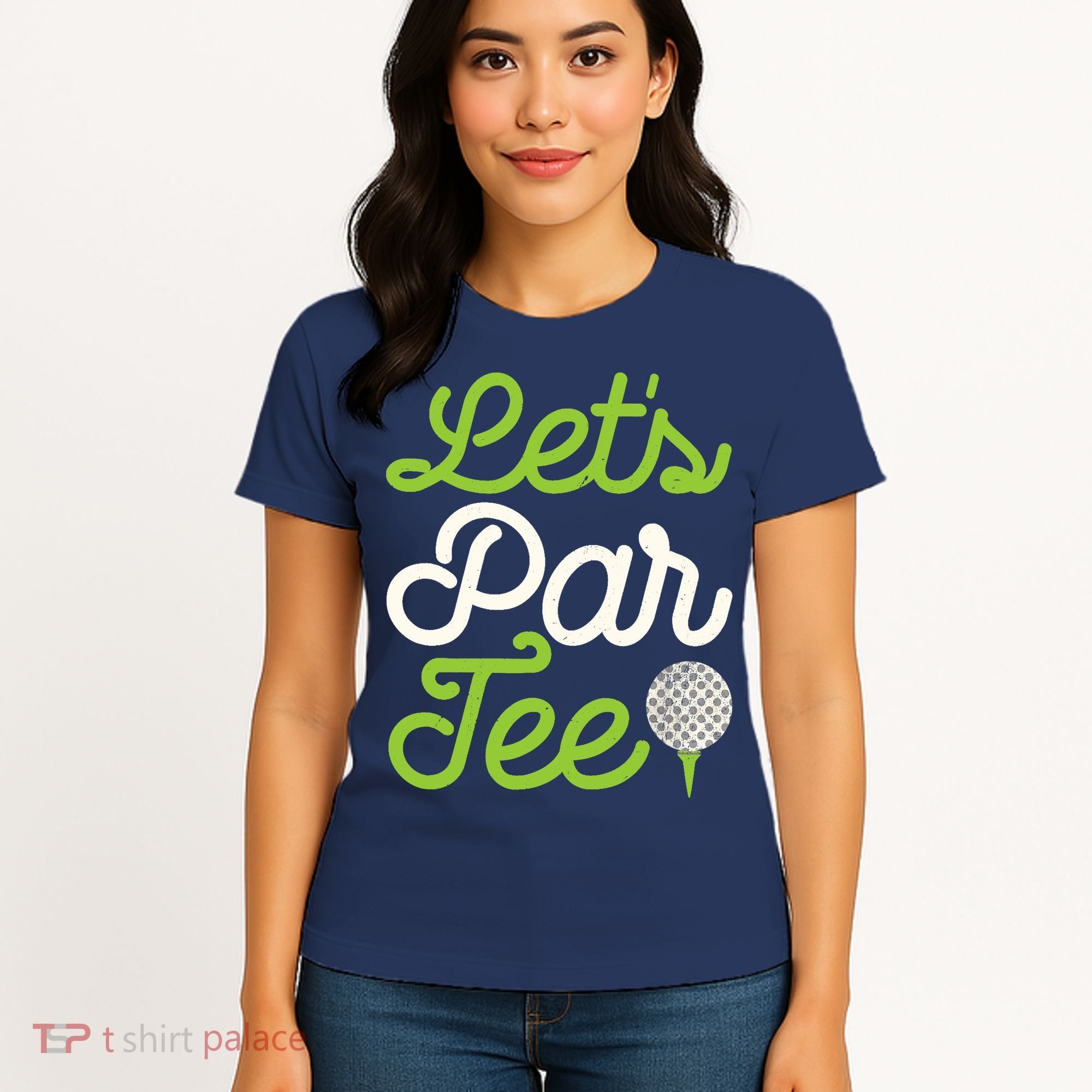 Funny Lets Par Golf Player Golfer Dad Papa Gift Women's T-Shirt