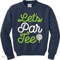 Funny Lets Par Golf Player Golfer Dad Papa Gift Kids Sweatshirt thumb 0