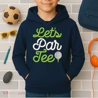 Funny Lets Par Golf Player Golfer Dad Papa Gift Kids Hoodie thumb 2