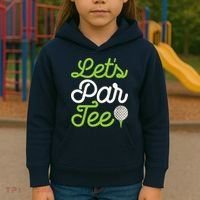 Funny Lets Par Golf Player Golfer Dad Papa Gift Kids Hoodie thumb 3