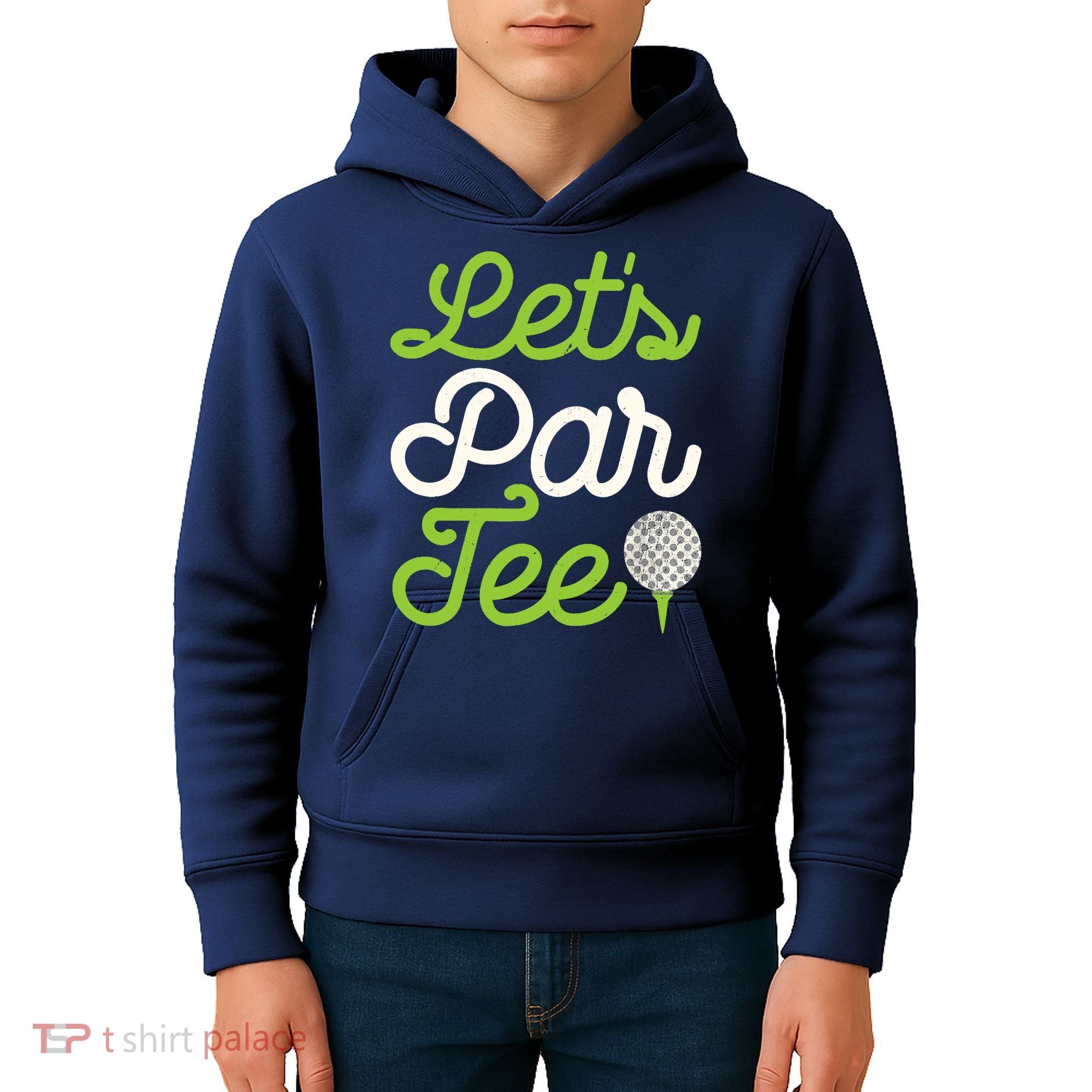 Funny Lets Par Golf Player Golfer Dad Papa Gift Kids Hoodie