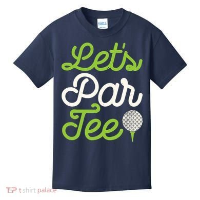 Funny Lets Par Golf Player Golfer Dad Papa Gift Kids T-Shirt