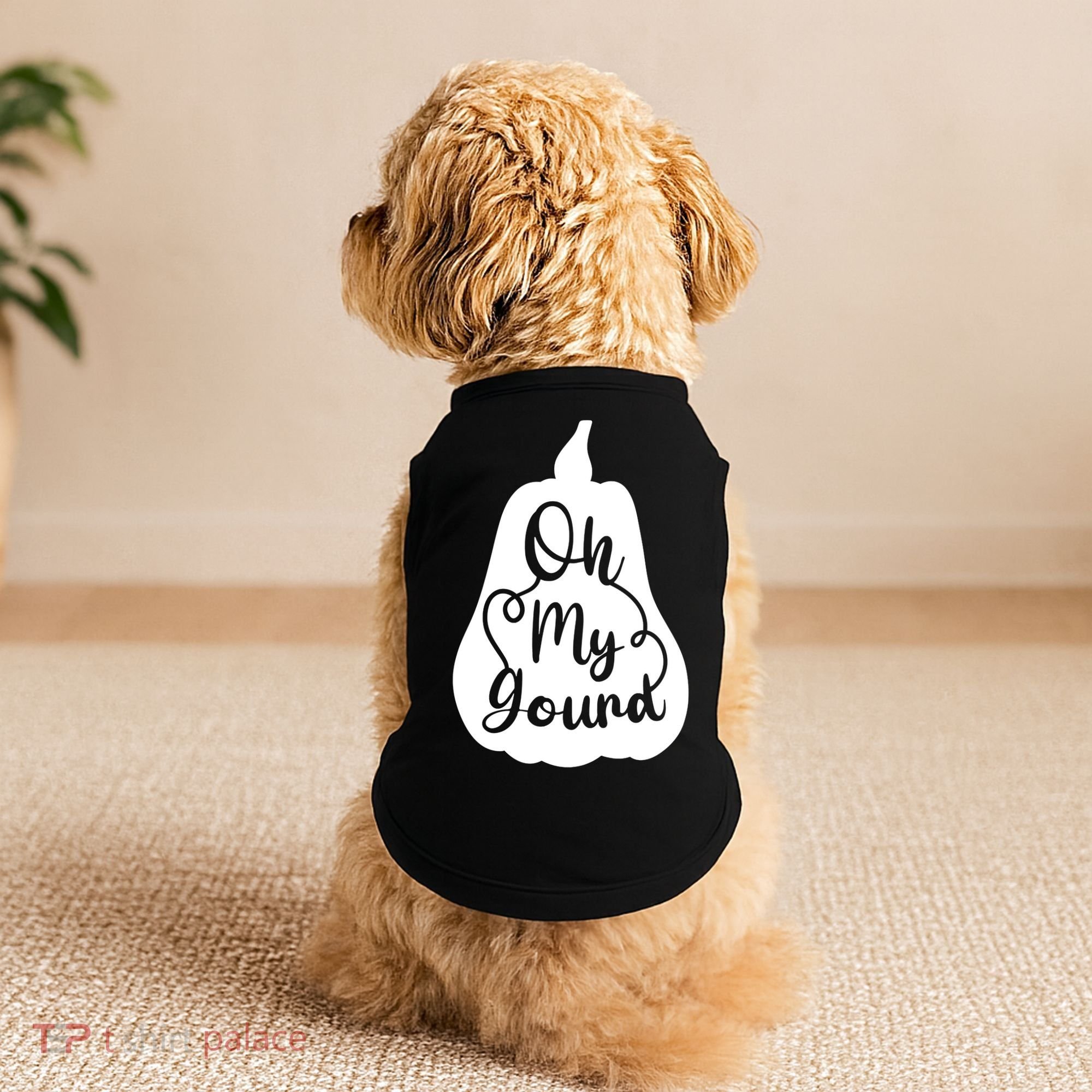 Fall Leaves Pumpkin Lovers Oh My Gourd I Love Fall Season Doggie Tank