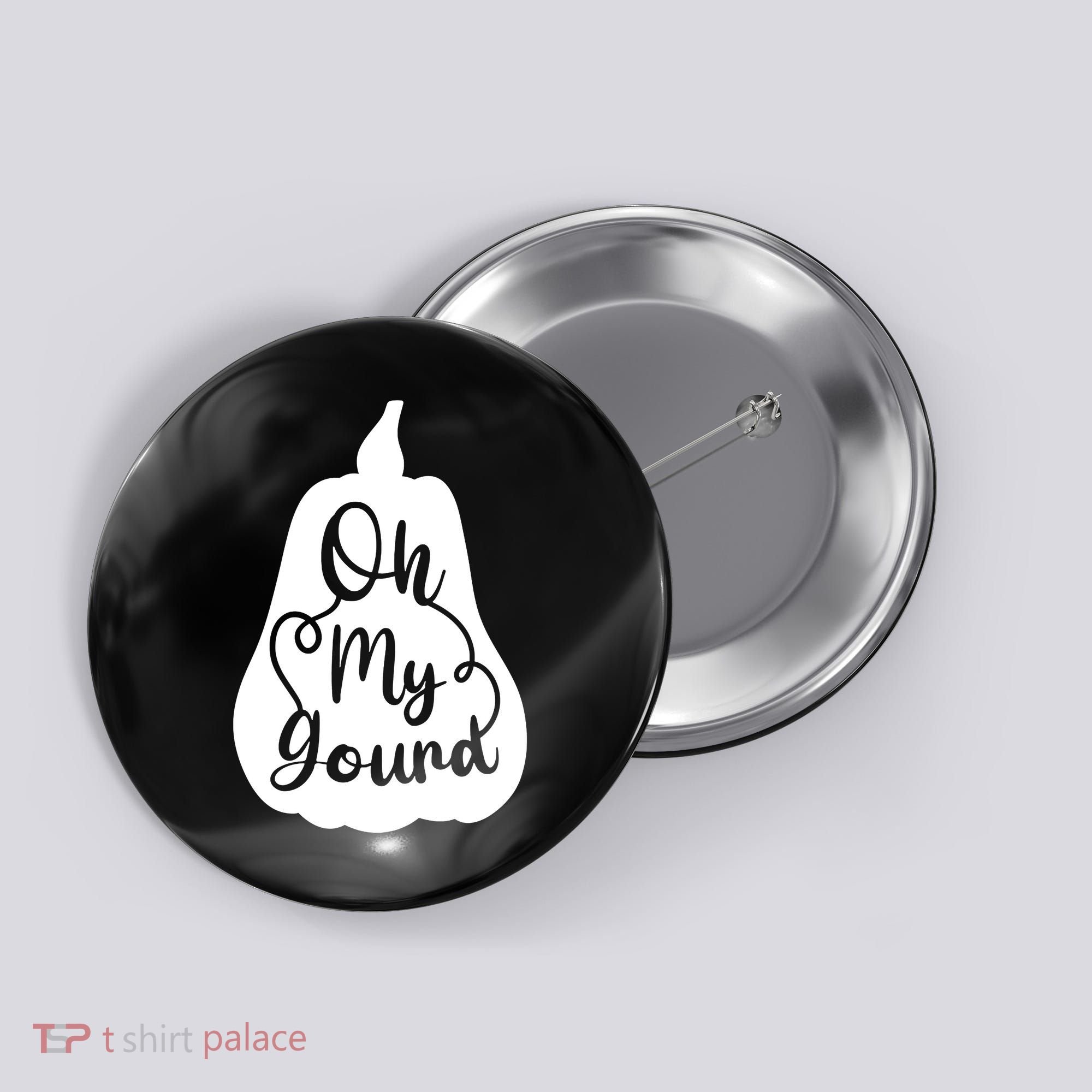 Fall Leaves Pumpkin Lovers Oh My Gourd I Love Fall Season Button