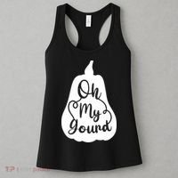 Fall Leaves Pumpkin Lovers Oh My Gourd I Love Fall Season Women's Tank Top thumb 3