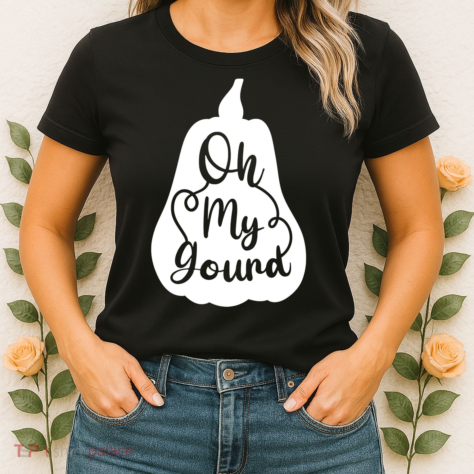 Fall Leaves Pumpkin Lovers Oh My Gourd I Love Fall Season Women's T-Shirt