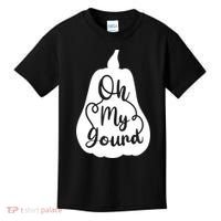 Fall Leaves Pumpkin Lovers Oh My Gourd I Love Fall Season Kids T-Shirt thumb 0