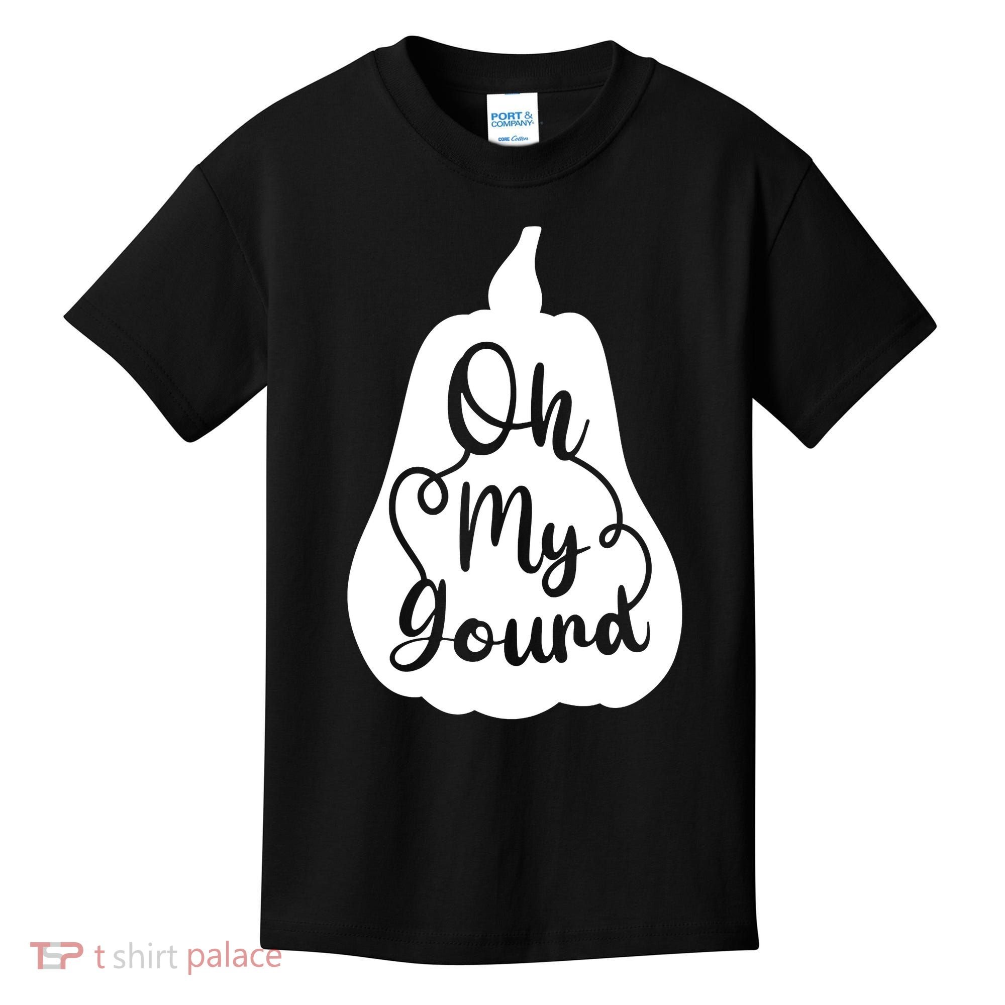 Fall Leaves Pumpkin Lovers Oh My Gourd I Love Fall Season Kids T-Shirt