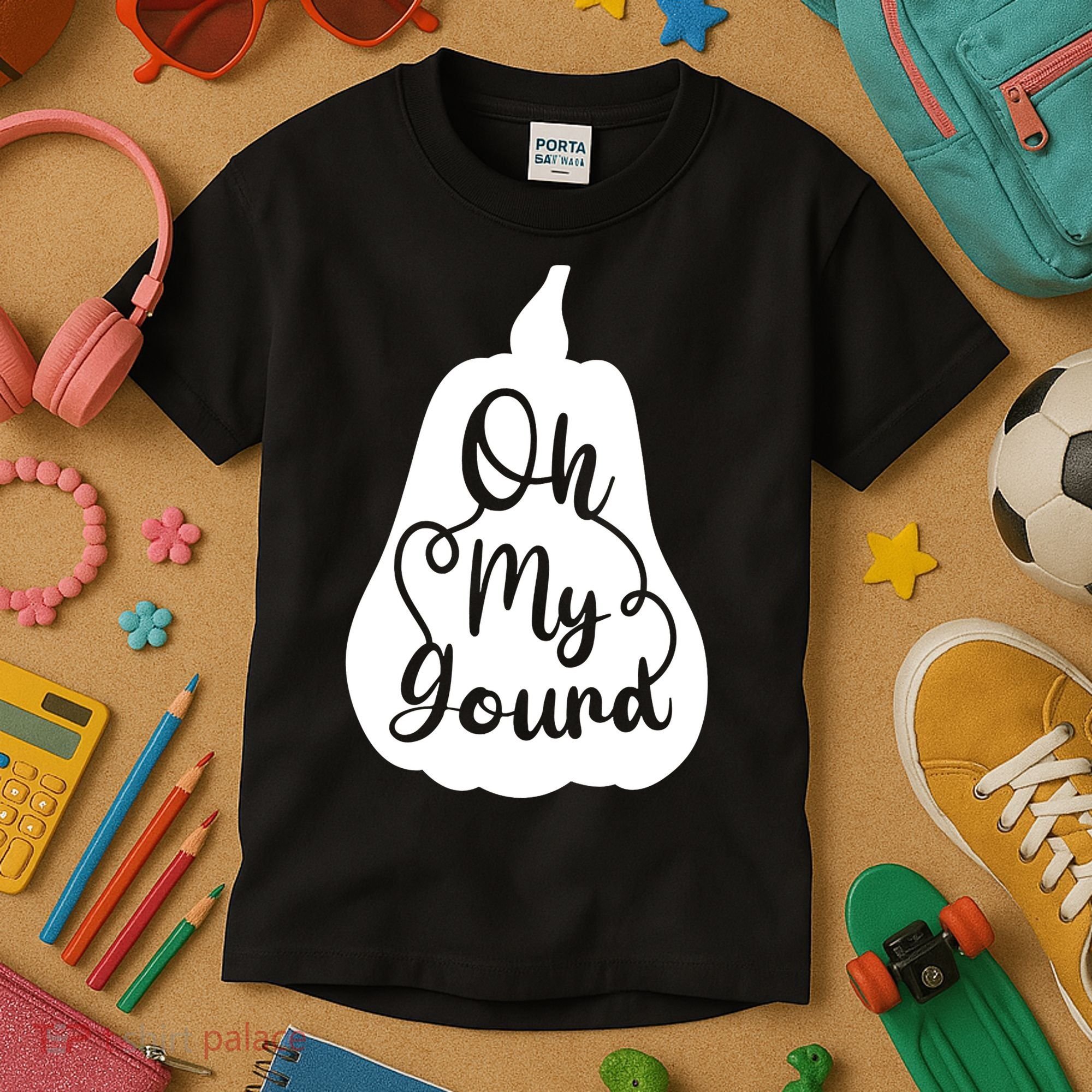 Fall Leaves Pumpkin Lovers Oh My Gourd I Love Fall Season Kids T-Shirt