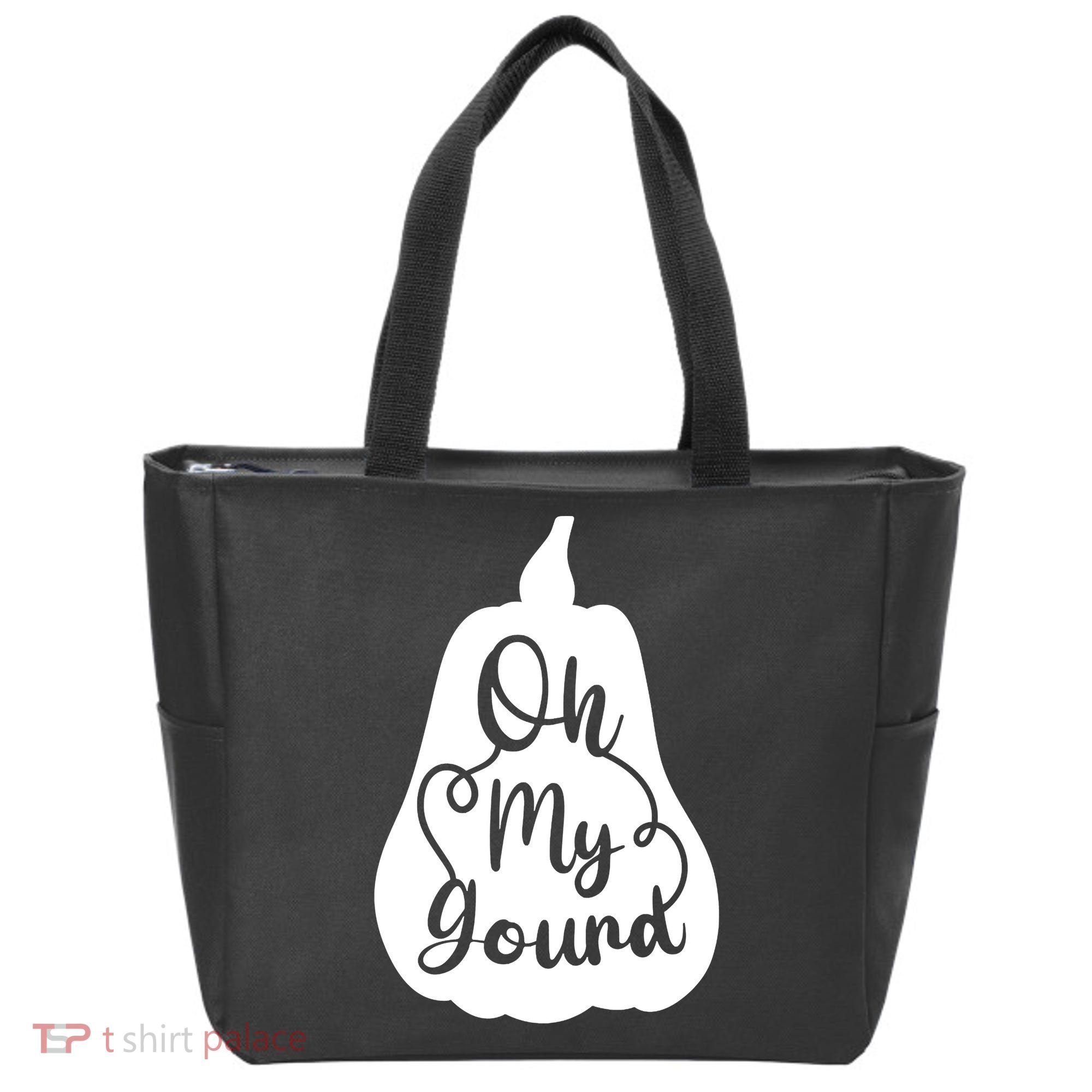 Fall Leaves Pumpkin Lovers Oh My Gourd I Love Fall Season Tote Bag