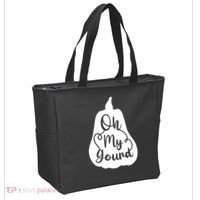 Fall Leaves Pumpkin Lovers Oh My Gourd I Love Fall Season Tote Bag thumb 2