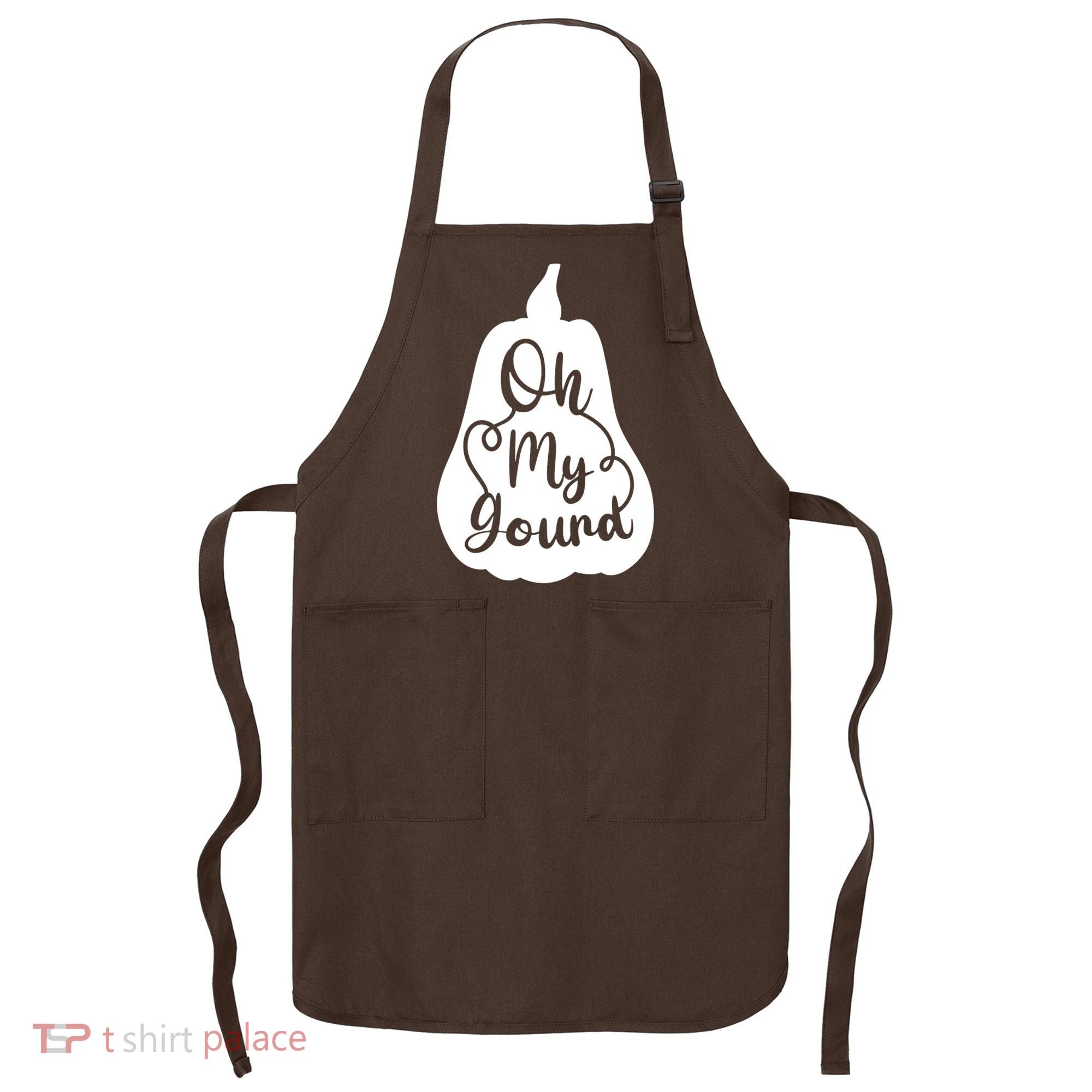 Fall Leaves Pumpkin Lovers Oh My Gourd I Love Fall Season Apron