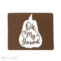 Fall Leaves Pumpkin Lovers Oh My Gourd I Love Fall Season Mousepad thumb 0