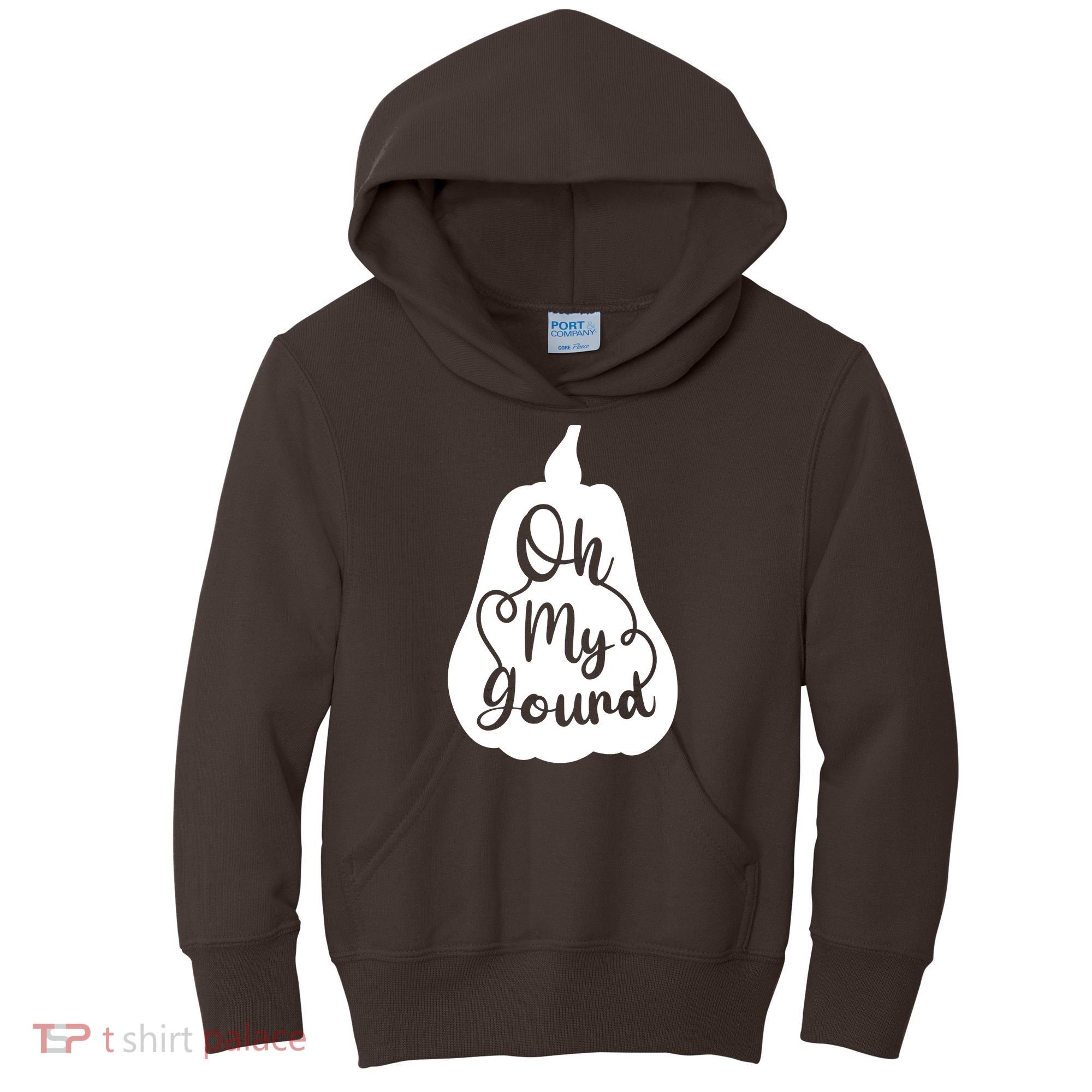 Fall Leaves Pumpkin Lovers Oh My Gourd I Love Fall Season Kids Hoodie