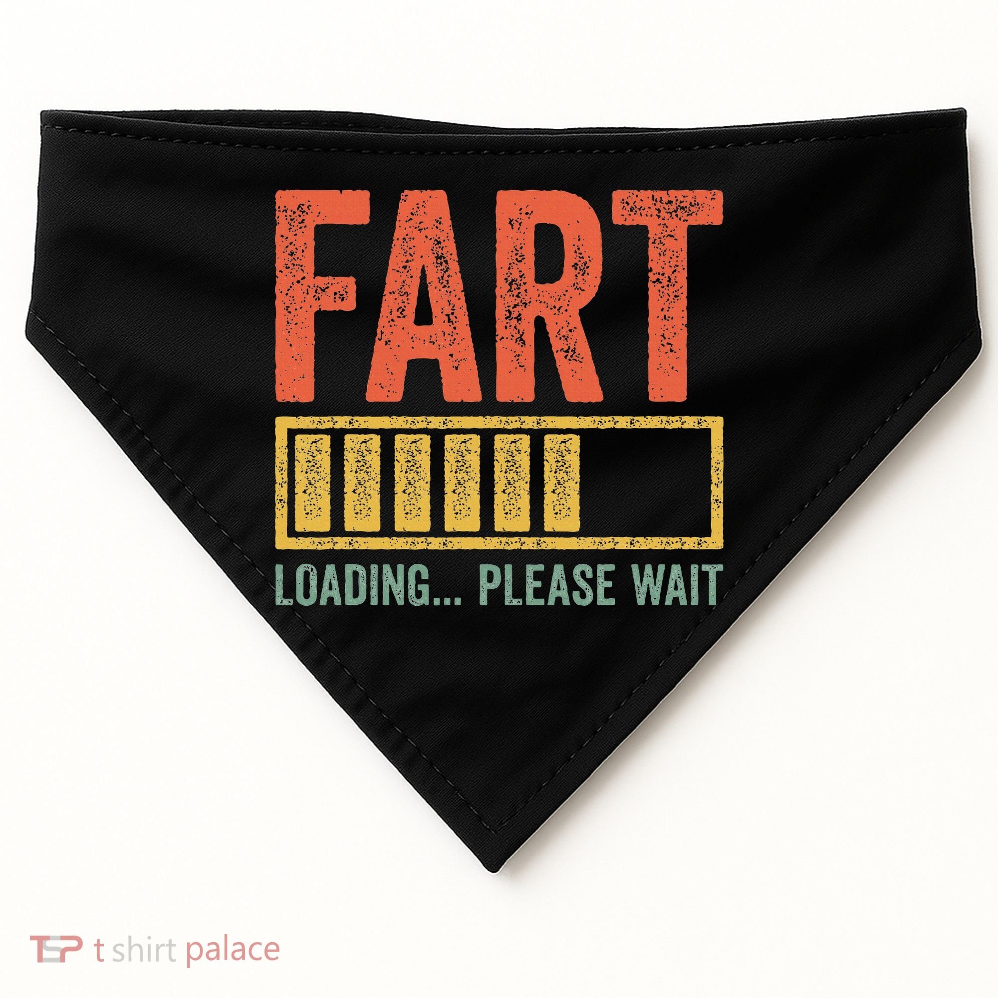 Fart Loading Please Wait Dad Joke Fathers Day USA-Made Doggie Bandana