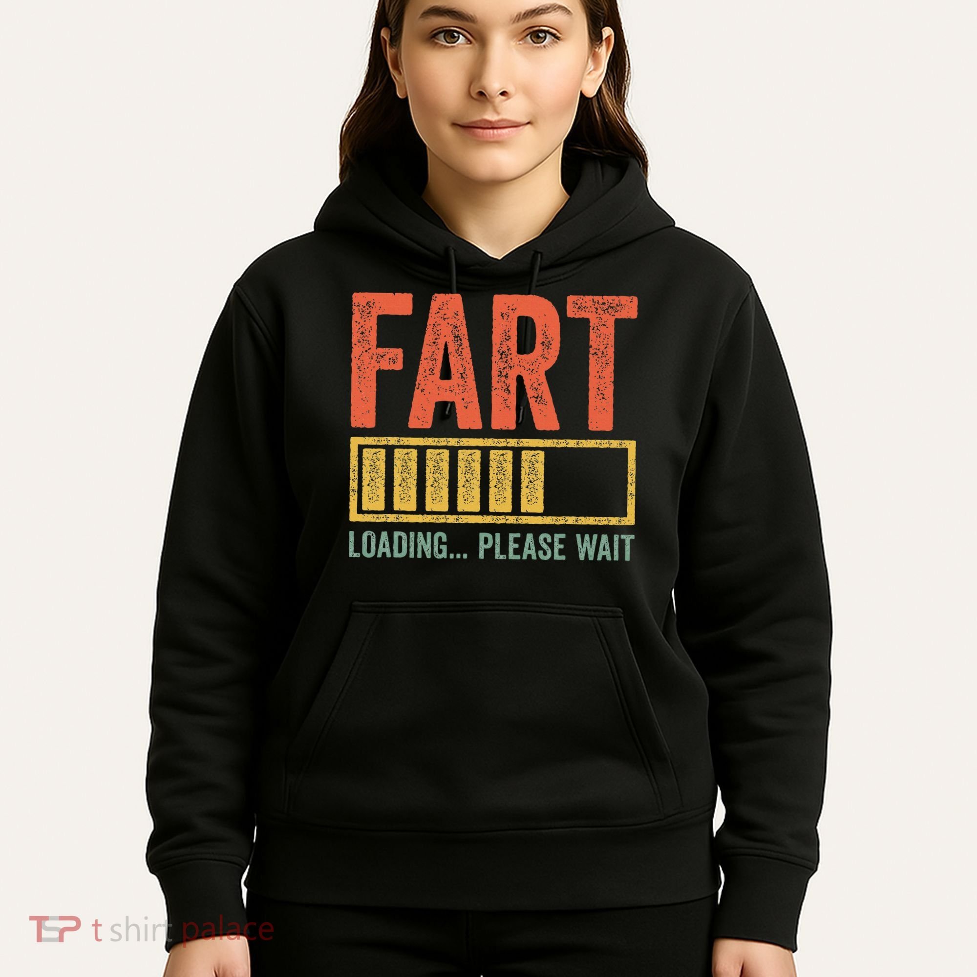 Fart Loading Please Wait Dad Joke Fathers Day Hoodie
