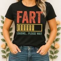 Fart Loading Please Wait Dad Joke Fathers Day Women's T-Shirt thumb 2