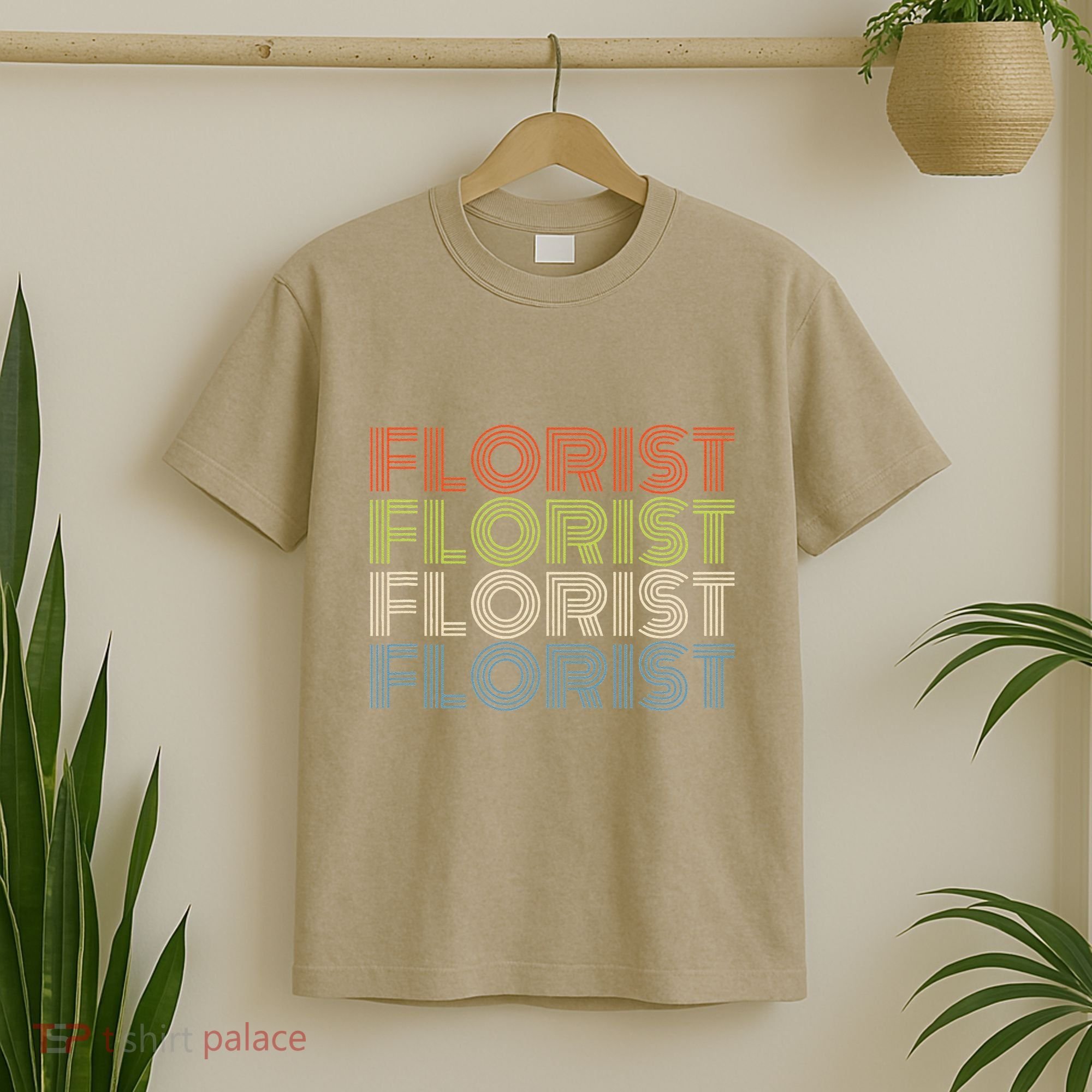 Flower Lover Retro Vintage Cool Florist T-Shirt