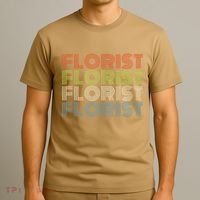 Flower Lover Retro Vintage Cool Florist T-Shirt thumb 3
