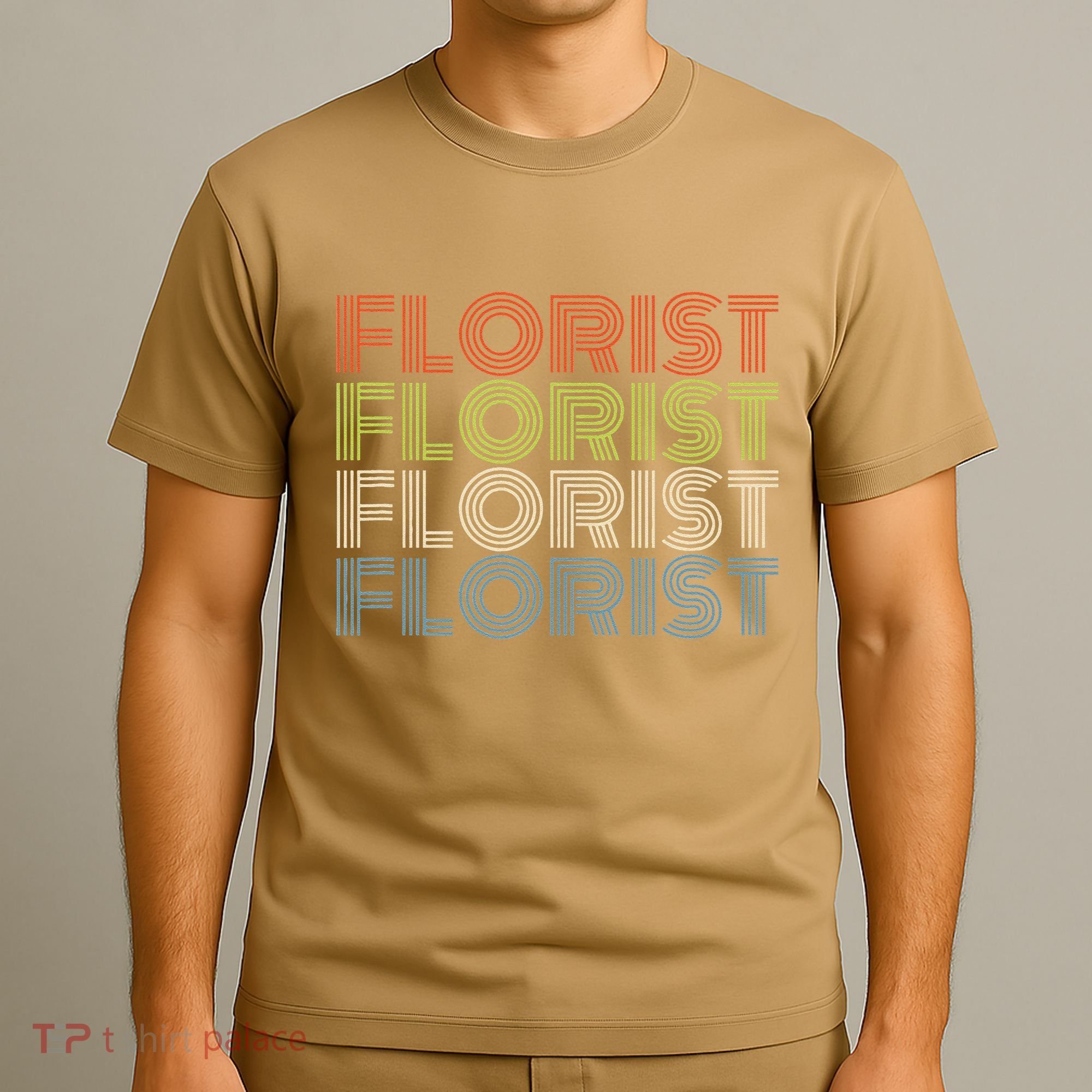 Flower Lover Retro Vintage Cool Florist T-Shirt