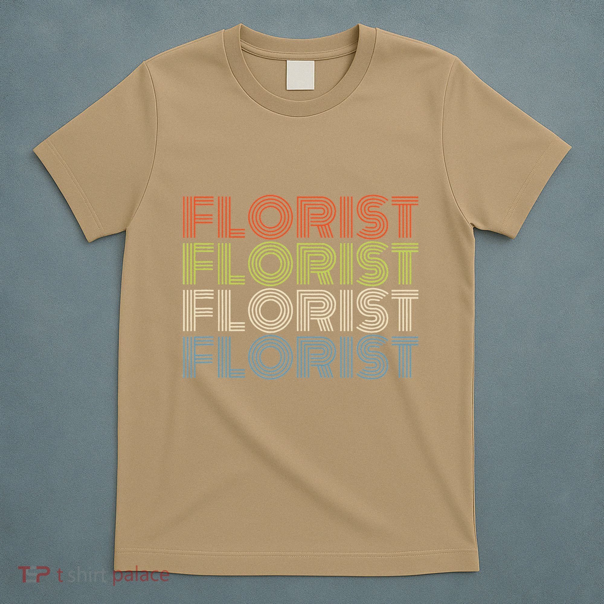 Flower Lover Retro Vintage Cool Florist T-Shirt
