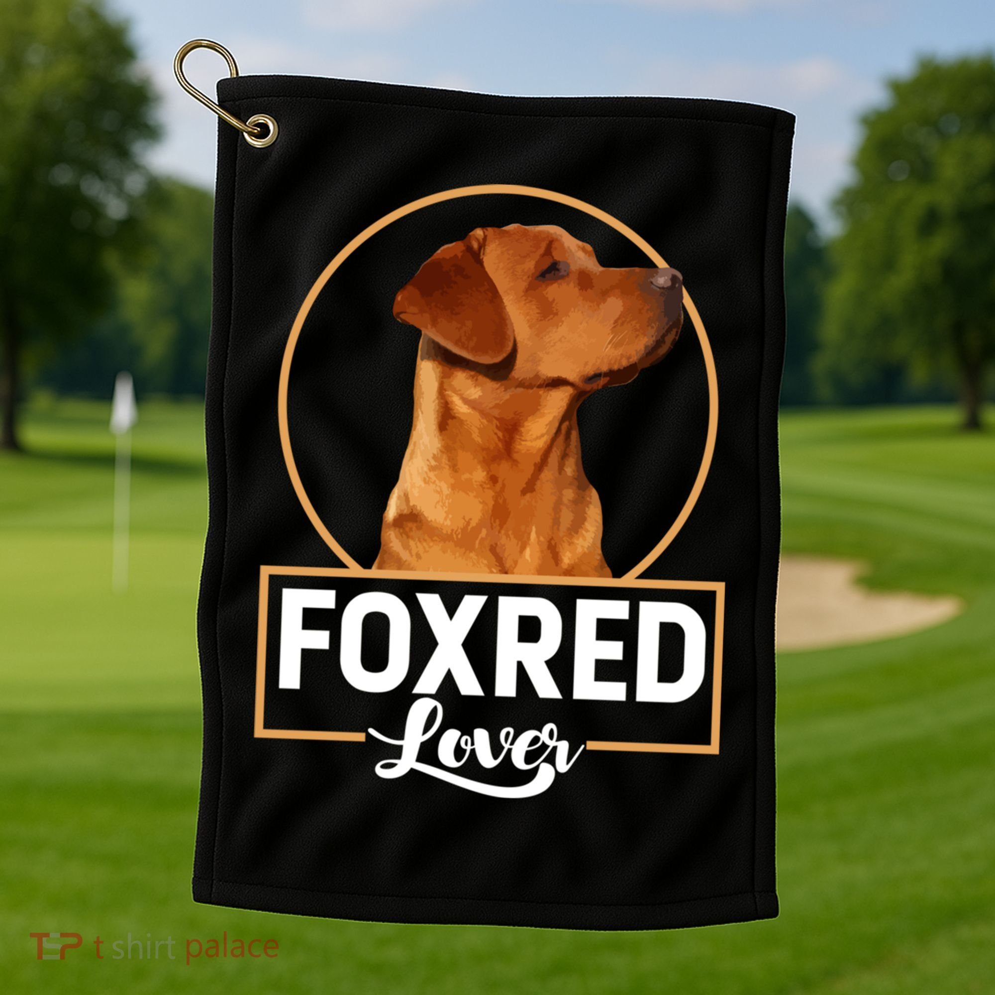 Foxred Lover Redfox Labrador Retriever Fox Red Gift Golf Towel