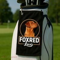 Foxred Lover Redfox Labrador Retriever Fox Red Gift Golf Towel thumb 2