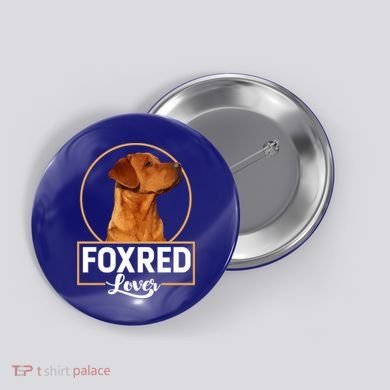 Foxred Lover Redfox Labrador Retriever Fox Red Gift Button