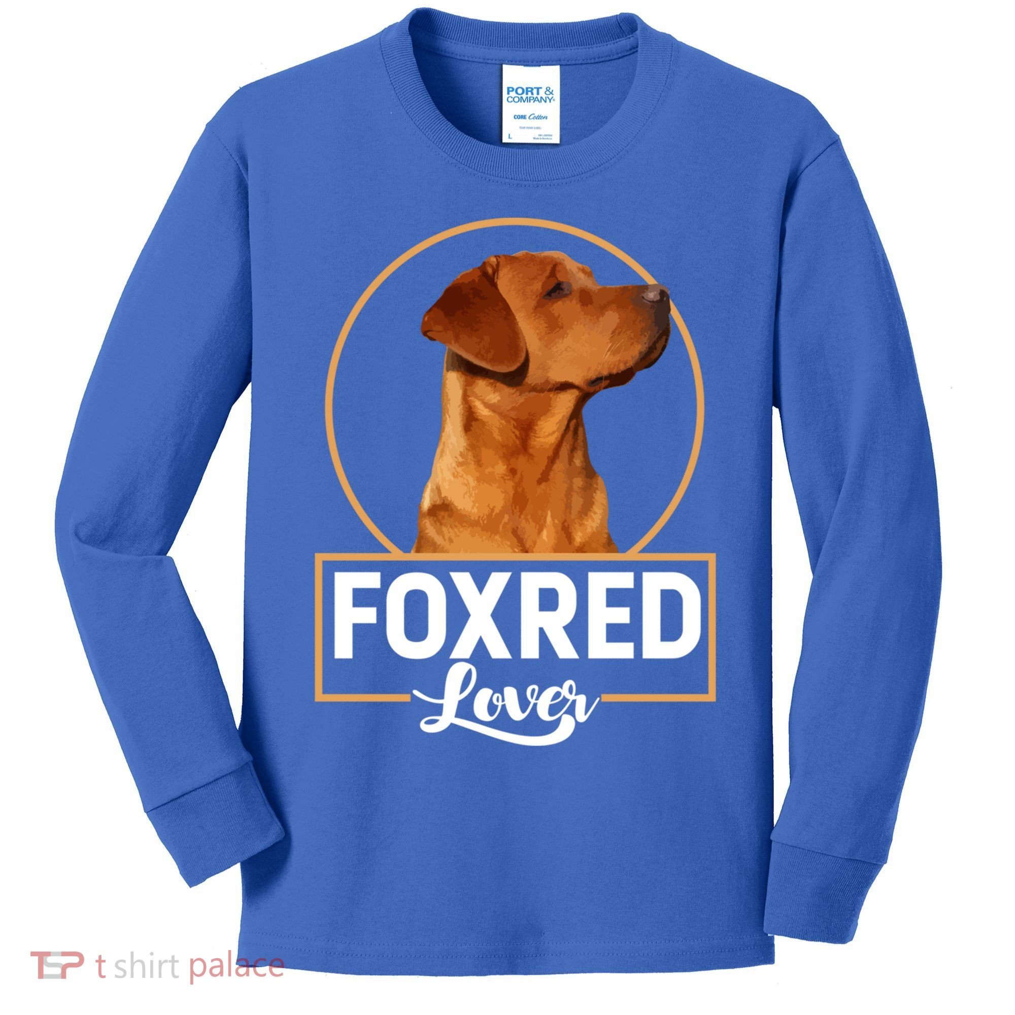 Foxred Lover Redfox Labrador Retriever Fox Red Gift Kids Long Sleeve Shirt