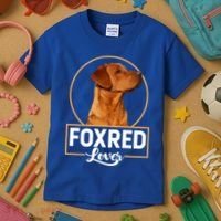 Foxred Lover Redfox Labrador Retriever Fox Red Gift Kids T-Shirt thumb 3