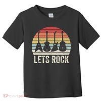 Funny Lets Rock Rock n Roll Guitar Retro Toddler T-Shirt thumb 0