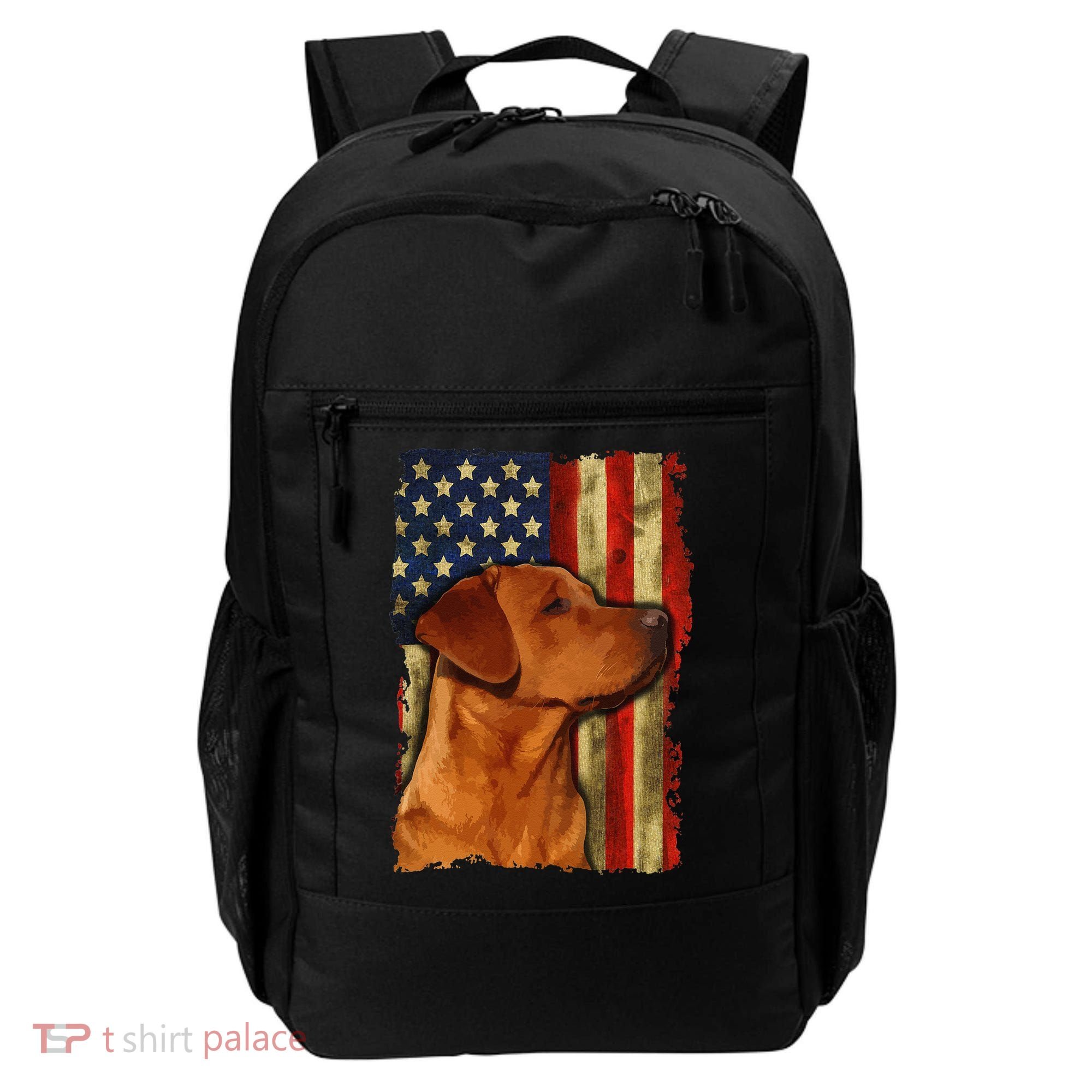 Foxred Labrador Retriever US Flag Fox Red Labrador Dog Lover Backpack