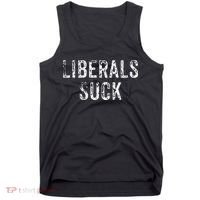 Funny Liberals Suck Republican Conservatives Cute Tank Top thumb 0