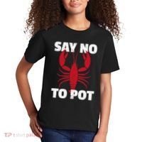 Funny Lobster Say No To Pot Lobster Kids T-Shirt thumb 2