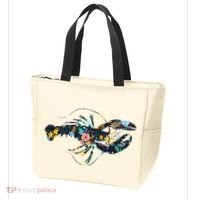 Floral Lobster Silhouette Graphic Tote Bag thumb 3