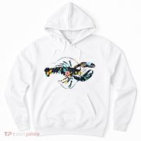 Floral Lobster Silhouette Graphic Hoodie thumb 0