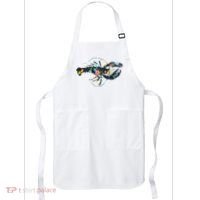 Floral Lobster Silhouette Graphic Apron thumb 0