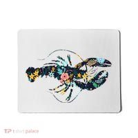 Floral Lobster Silhouette Graphic Mousepad thumb 0