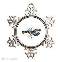 Floral Lobster Silhouette Graphic Ornament thumb 0
