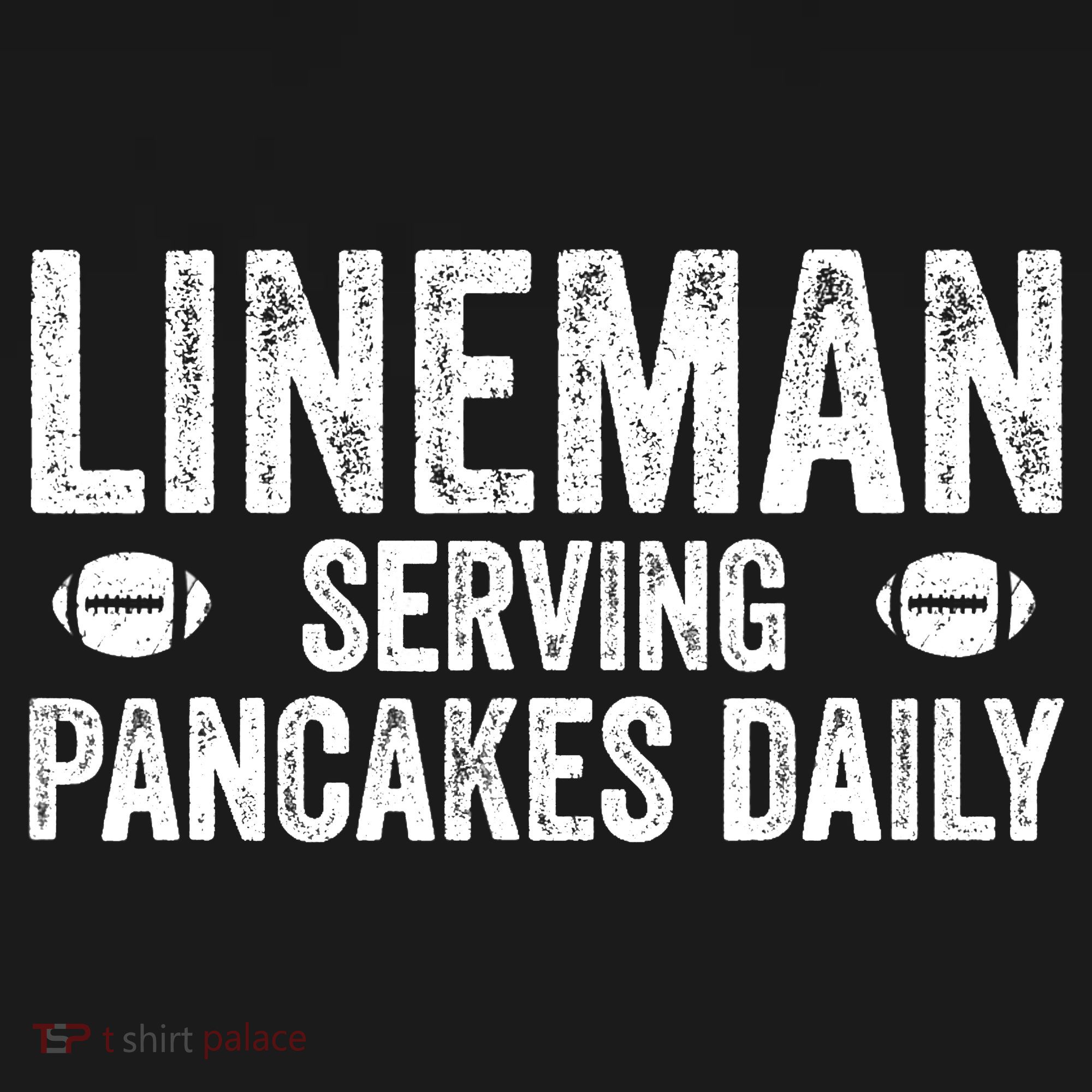 Football Lineman Serving Pancakes Daily Backpack