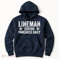Football Lineman Serving Pancakes Daily Hoodie thumb 0