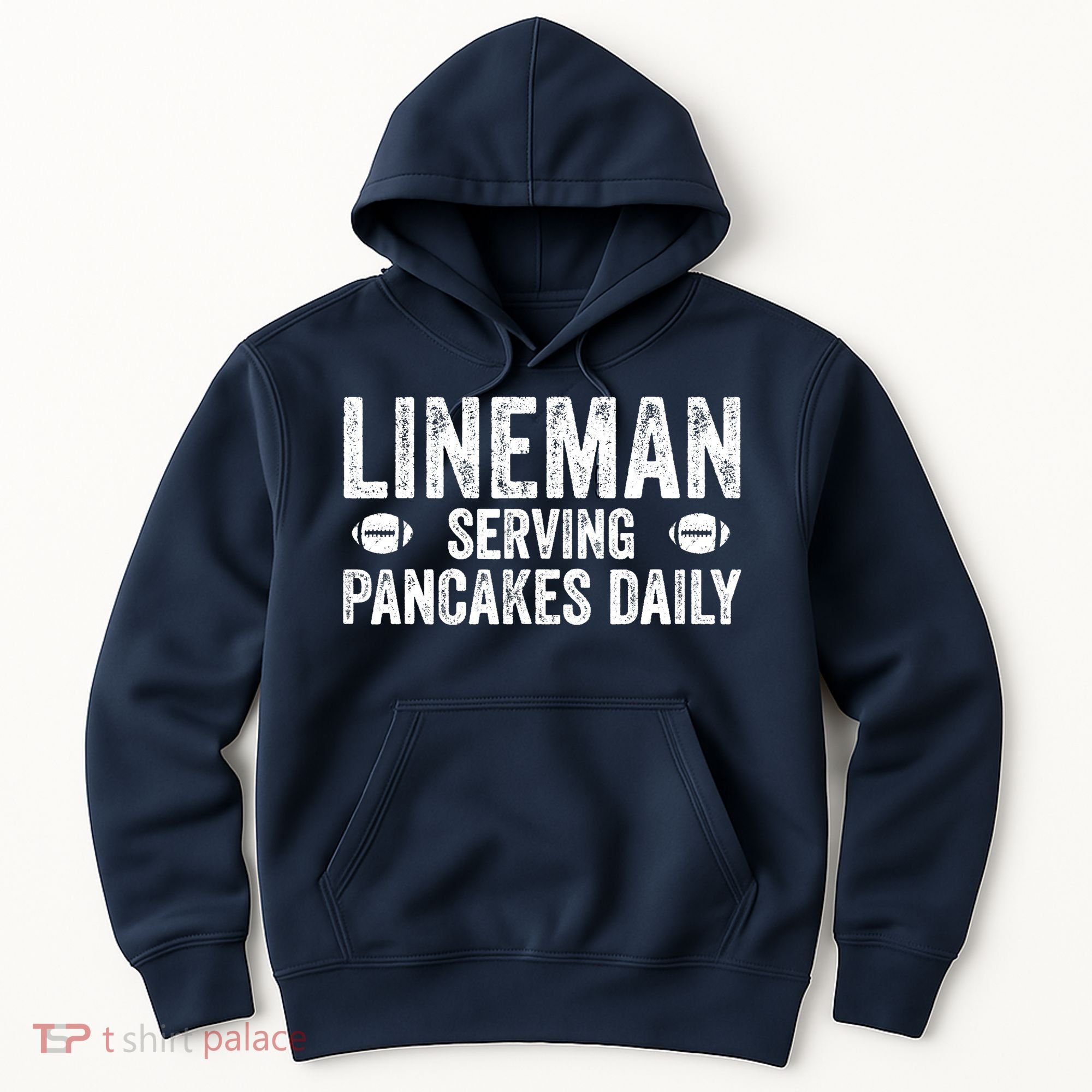 Football Lineman Serving Pancakes Daily Hoodie