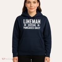 Football Lineman Serving Pancakes Daily Hoodie thumb 5