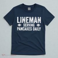 Football Lineman Serving Pancakes Daily T-Shirt thumb 5