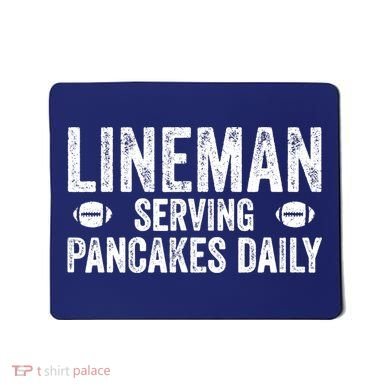 Football Lineman Serving Pancakes Daily Mousepad