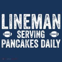 Football Lineman Serving Pancakes Daily Mousepad thumb 1