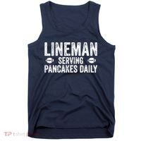 Football Lineman Serving Pancakes Daily Tank Top thumb 0
