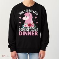 Funny Llama Saying Tee Tina You Fat Lard Alpaca Gift Women's Sweatshirt thumb 0