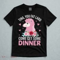 Funny Llama Saying Tee Tina You Fat Lard Alpaca Gift T-Shirt thumb 5