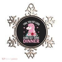 Funny Llama Saying Tee Tina You Fat Lard Alpaca Gift Ornament thumb 0